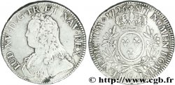 LOUIS XV DIT LE BIEN AIMÉ Écu aux branches d&nbsp;olivier, buste habillé 1726 Poitiers