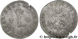 LOUIS XV DIT LE BIEN AIMÉ Double sol de billon 1740 Bourges