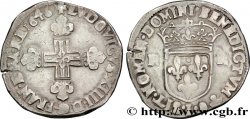 LOUIS XIV LE GRAND OU LE ROI SOLEIL Quart d écu, titulature côté croix 1646 Bayonne