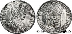 LOUIS XIV LE GRAND OU LE ROI SOLEIL Demi-écu, portrait à la mèche longue 1648 Bordeaux