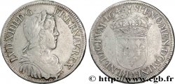 LOUIS XIV LE GRAND OU LE ROI SOLEIL Demi-écu, portrait à la mèche longue 1648 Paris