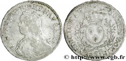 LOUIS XV DIT LE BIEN AIMÉ Écu aux branches d&nbsp;olivier, buste habillé 1728 Reims TTB