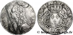 LOUIS XV DIT LE BIEN AIMÉ Écu aux branches d&nbsp;olivier, buste habillé 1730 Paris TTB/TTB+