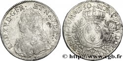 LOUIS XV DIT LE BIEN AIMÉ Écu aux branches d&nbsp;olivier, buste habillé 1730 Bordeaux TB/TB+