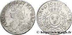 LOUIS XV DIT LE BIEN AIMÉ Écu aux branches d&nbsp;olivier, buste habillé 1730 Nantes TB+/TTB+