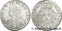 LOUIS XV DIT LE BIEN AIMÉ Écu aux branches d&nbsp;olivier, buste habillé 1734 Bayonne TTB/TTB+
