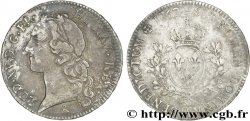 LOUIS XV DIT LE BIEN AIMÉ Écu aux branches d’olivier, tête ceinte d’un bandeau 1762 Paris