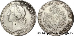 LOUIS XV  THE WELL-BELOVED  Écu aux branches d’olivier, tête ceinte d’un bandeau 1764 Bayonne