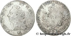 LOUIS XV DIT LE BIEN AIMÉ Écu aux branches d’olivier, buste lauré 1771 Limoges TTB