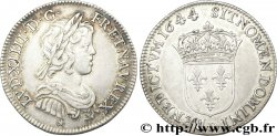 LOUIS XIV LE GRAND OU LE ROI SOLEIL Quart d&nbsp;écu, portrait à la mèche courte 1644 Lyon