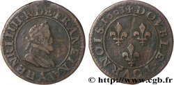 HENRI IV LE GRAND Double tournois, 1er type de Paris (légende française) 1603 Paris, Moulin des Étuves
