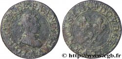LOUIS XIII LE JUSTE Double tournois, type 1 1615 Paris, Moulin du Louvre