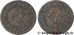 LOUIS XIII Double tournois, type 1 1617 Paris, Moulin du Louvre VF/XF