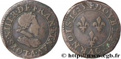 LOUIS XIII LE JUSTE Double tournois, type 2 de Paris 1625 Paris