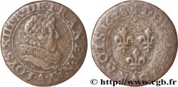 LOUIS XIII LE JUSTE Double tournois, type 5 de Paris 1628 Paris