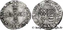 LOUIS XIII LE JUSTE Quart d&nbsp;écu de Béarn 1628 Morlaàs