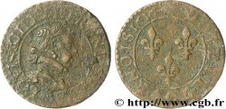 LOUIS XIII LE JUSTE Double tournois, type 3 1616 Amiens