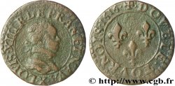 LOUIS XIII LE JUSTE Double tournois, type 3 1616 Amiens