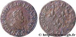 HENRI IV LE GRAND Double tournois, 1er type de Paris (légende française) 1607 Paris, Moulin des Étuves