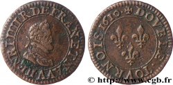 HENRI IV LE GRAND Double tournois, 1er type de Paris (légende française) 1610 Paris, Moulin des Étuves
