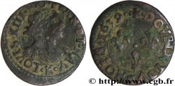 LOUIS XIII LE JUSTE Double tournois, type 14 1639 Bordeaux