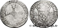 HENRI IV LE GRAND Quart d&nbsp;écu, croix bâtonnée et couronnée de face 1605 Saint-Lô