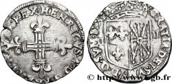HENRI IV LE GRAND Quart d&nbsp;écu de Navarre 1593 Saint-Palais