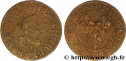 HENRI IV LE GRAND Double tournois, 1er type 1607 Lyon