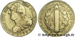 LOUIS XVI (MONARQUE CONSTITUTIONNEL)  2 sols dit &nbsp;au faisceau&nbsp;, type FRANÇOIS 1792 Paris