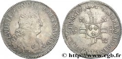 LOUIS XIV LE GRAND OU LE ROI SOLEIL Demi-écu aux huit L 1704 Paris TB+