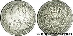 LOUIS XV DIT LE BIEN AIMÉ Cinquième d&nbsp;écu aux branches d&nbsp;olivier, buste habillé 1727 Paris TB/TTB