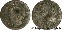 LOUIS XIII LE JUSTE Double tournois, type de Warin 1642 