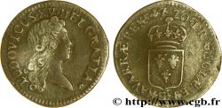 LOUIS XV DIT LE BIEN AIMÉ Liard au buste enfantin 1720 Strasbourg