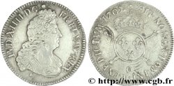 LOUIS XIV LE GRAND OU LE ROI SOLEIL Demi-écu aux insignes 1702 Riom