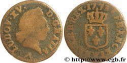 LOUIS XV DIT LE BIEN AIMÉ Liard dit &nbsp;à la vieille tête&nbsp; 1773 Lille