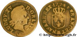 LOUIS XV DIT LE BIEN AIMÉ Liard dit &nbsp;à la vieille tête&nbsp; 1774 Metz