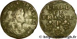 LOUIS XIV LE GRAND OU LE ROI SOLEIL Liard, 3e type, buste âgé 1698 Dijon