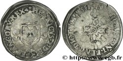HENRI II Douzain aux croissants 1551 Saint-Lô 