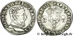 HENRI II Teston à la tête nue, 5e type 1556 Toulouse