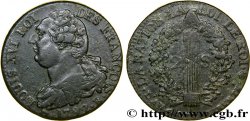 LOUIS XVI (MONARQUE CONSTITUTIONNEL)  2 sols dit &nbsp;au faisceau&nbsp;, type FRANÇOIS 1792 Rouen