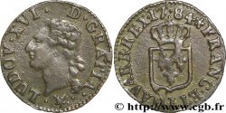 LOUIS XVI Liard dit “à l écu” 1784 Bayonne