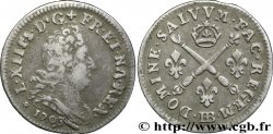 LOUIS XIV LE GRAND OU LE ROI SOLEIL Cinq sols aux insignes 1703 Strasbourg