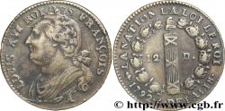 LOUIS XVI (MONARQUE CONSTITUTIONNEL)  12 deniers dit &nbsp;au faisceau&nbsp;, type FRANCOIS 1792 Paris TTB