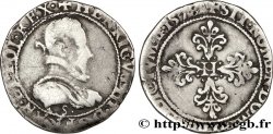 HENRY III Demi-franc au col plat 1578 Troyes