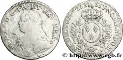 LOUIS XV DIT LE BIEN AIMÉ Écu aux branches d&nbsp;olivier, buste habillé 1737 Strasbourg B/TB+