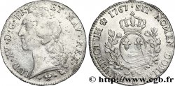 LOUIS XV DIT LE BIEN AIMÉ Écu aux branches d’olivier, tête ceinte d’un bandeau 1767 Bayonne TB+/TTB