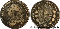 LOUIS XVI (MONARQUE CONSTITUTIONNEL)  12 deniers dit &nbsp;au faisceau&nbsp;, type FRANCOIS 1792 Limoges