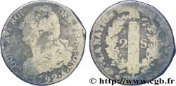 LOUIS XVI (MONARQUE CONSTITUTIONNEL)  2 sols dit &nbsp;au faisceau&nbsp;, type FRANÇOIS 1792 Paris