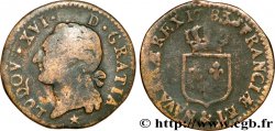 LOUIS XVI Demi-sol dit &nbsp;à l&nbsp;écu&nbsp; 1783 Aix-en-Provence