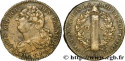 LOUIS XVI 2 sols dit  au faisceau , type FRANÇOIS 1791 Paris